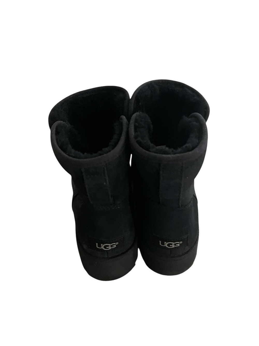 UGG Kristin Black Short Classic Suede Boots Size 10 - Picture 4 of 8